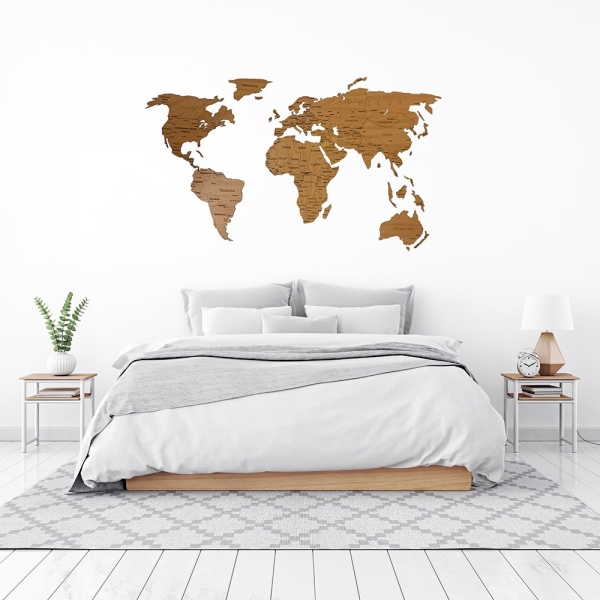 Карта мира на стене в интерьере (25+ фото). Кабинет, спальня, детская
